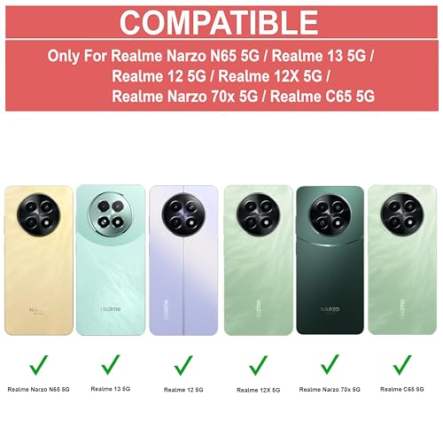 Image of Zapcase Back Case Cover for Realme Narzo N65 5G | Compatible for Realme Narzo N65 5G Back Case Cover | Clear Case with Camera Protection | (TPU + PC | Matte Black)