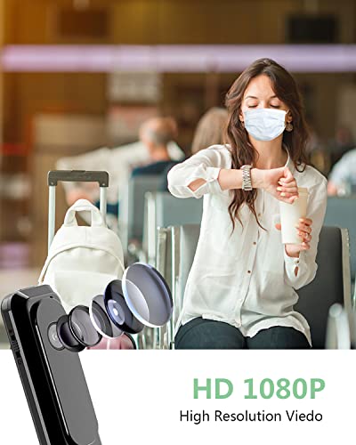 Jigayao Hd 1080P Wearable Body Mounted Hidden Spy Camera, Mini Pocket Video Recorder Usb With Auto Night Vision Loop Recording, Portable Police Body Camera For Indoor Outdoor-No Wifi Needed No Audio #TOP1