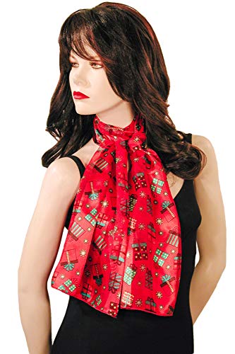 Colorful Gift Boxes Christmas Holiday Scarves with Gift Box Option2