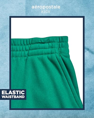 Image of AEROPOSTALE Boys Athletic Shorts Set - 3 Piece Performance Short Sleeve Graphic Boys T Shirts & Fleece Shorts (Size: 8-12)