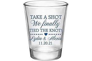 Personalized Wedding Favor Shot Glasses