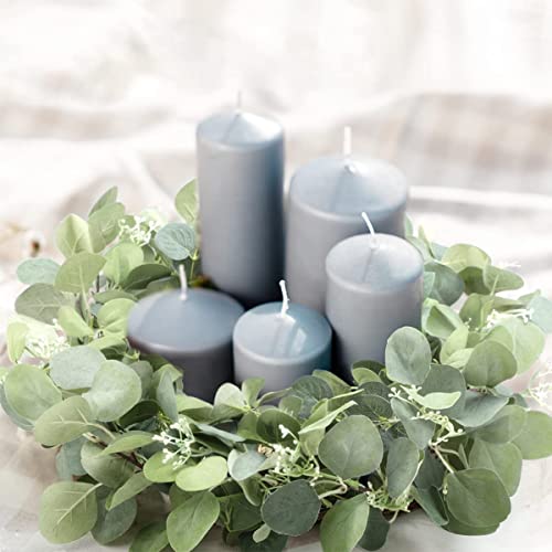 Lifefair 20”Green Eucalyptus Wreath For Front Door, Summer Greenery Wreaths For Home Wall Window Porch Farmhouse Party Garden Decoration #TOP4