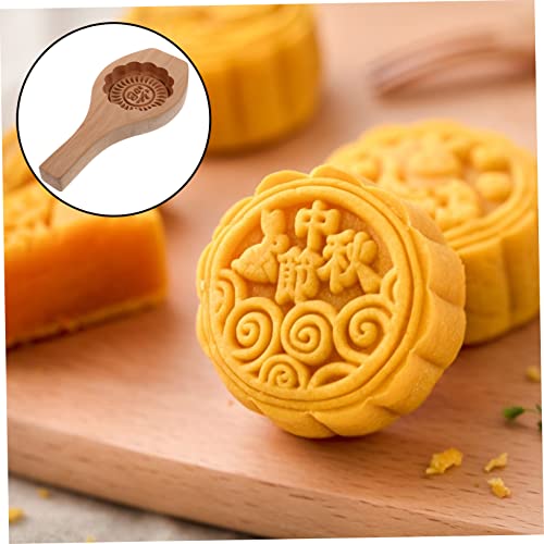 Molde creativo para pasteles Mooncake de madera miniatura 2