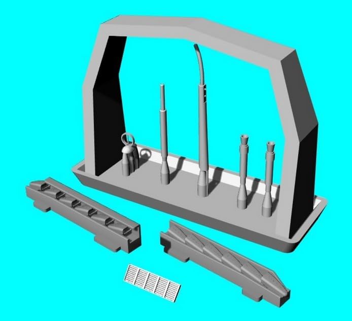 LF Models 3D7217 1/72 Bf 109G/K Upgrade Detail Set (AZ Model)