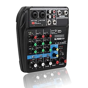 K Songs 4-kanaals audio mengpaneel Bluetooth Bluetooth Sound Mixer console 48V fantoomvoeding voor thuisgebruik…