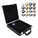 Portable Billiard Pool Ball Carrying Case Box, Snooker Billiard Balls Storage Box Pool Carrying Case Accessory, Pool Balls Carrying Case with Handle for One Set of Billiard Balls