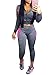 FOUNDO Women's Floral Tracksuit Jacket and Pants 2 Piece Sports Joggers Jog Set