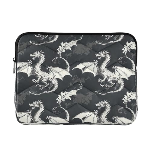 Funda portátil impermeable 13-14 pulgadas con diseño dragones