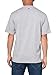 Lacoste Mens Crew Neck Short Sleeve Classic Fit Branding T-Shirt, Silver Chine, Medium