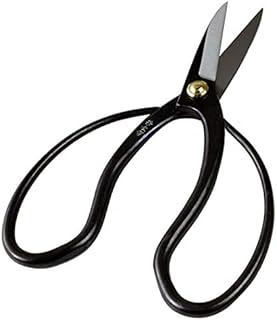 Wazakura Bonsai Scissors Made in Japan 7inch(180mm), Japanese Bonsai Garden Tools, Hasami Pruning Shears - Traditional Black