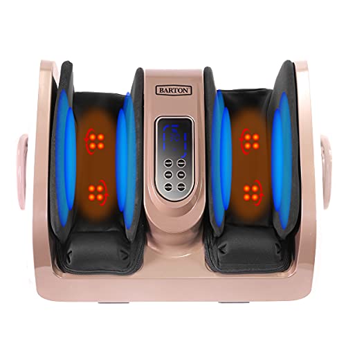 Barton Foot Massager-Shiatsu Foot Massage Machine W/Heat & Remote Reflexology System-Kneading, Scraping, Rolling For Calf-Leg-Ankle Plantar Fasciitis, Blood Circulation, Pain Relief #TOP2