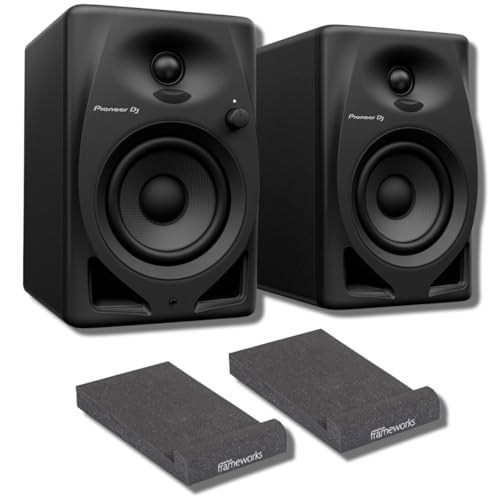 Pioneer DM-40D 4-inch Desktop Active Monitor Speakers (Pair, Black) with Studio Monitor Isolation...