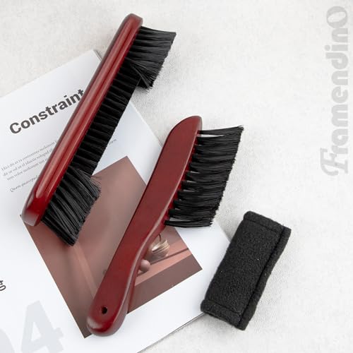 Framendino, 3 Pack Billiards Pool Table Rail Brush Cleaning Tools Set with Cleaner Cloth Wine Red - Image 5