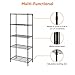 Amazon Basics 5-Shelf Multipurpose Adjustable Steel Garage Shelving Unit, Storage Rack for Kitchen, 200 lbs Per Shelf, Easy Assembly, 13.4