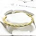L & J 18k Gold Plated Fashion Adjustable Bangle Bracelet for Women
