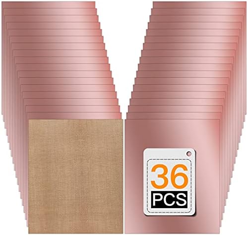 HTVRONT Rose Gold HTV Heat Transfer Vinyl Bundle: 36 Pack 12" x 10" Rose Gold Iron on Vinyl for T-Shirt, Rose Gold Heat Transfer Vinyl for Cricut, Silhouette Cameo or Heat Press Machine