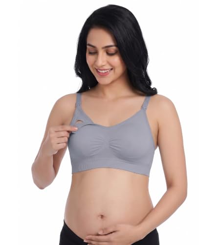 Image of DClub Comfort Revolution Seamless Bra -Easy lite Full-Coverage Wireless Everyday Bra with Soft Comfort with Removable Pad.