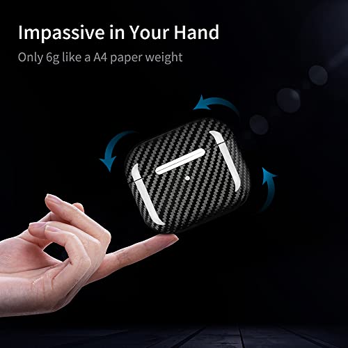 Monocarbon Carbon Fiber Case For Airpods 3 Magnetic Wireless Charging Airpod 3 Cover, Slim Carbon Fibre Cover For Airpods 3 Earbuds-Ultra Protect #TOP4