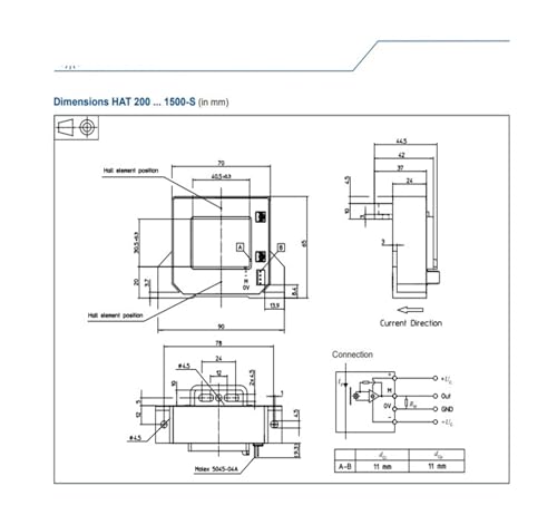 Capteur de courant HAT600-S transformateur de précision pour armoire électrique - 4
