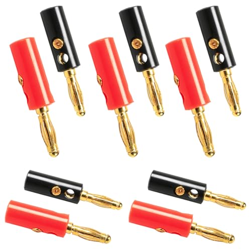 Image of 10Pcs 4mm Speaker Banana,Banana Plug for Speaker Wire Gold Plated Speaker Wire Banana Plugs Connectors