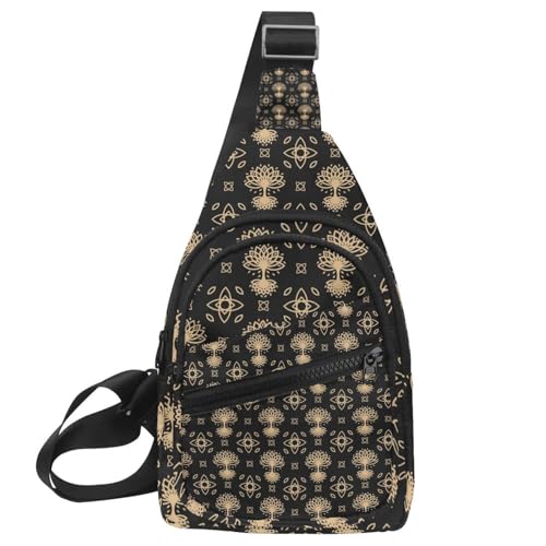 Sac à main de voyage zippé et multifonction à motif celte pour homme femme