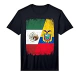 Half Mexico Ecuador Flag Mexican Ecuadorian Roots Performance T-Shirt