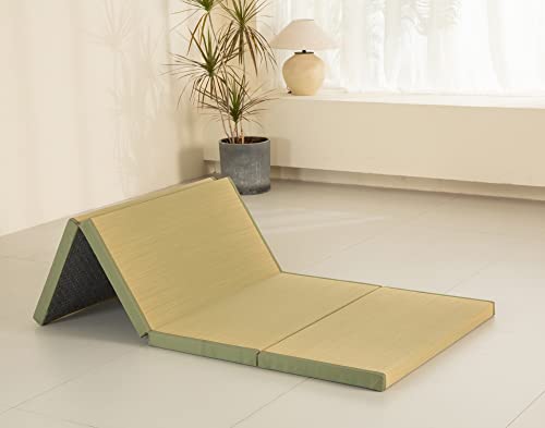 Mustmat Thick Tatami Mat Twin Xl Floor Mattress Japanese Tatami Bed With Storage Bag 39 X 80 X 2 In (Green) #TOP7