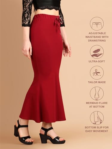 Image of TWIN BIRDS Women Cotton Elastane Saree Shaper | Shapewear Petticoat Support