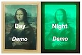Cordless NLM Glow Pad for Backlight of Custom DIY Art Print on Film, Drawing Pad & Night Light – Glow in the Dark Adhesive Film 3-in-1 Set, 1m Fast Self-Charge & 8h Long Auto-Glow. nPad 8.5″x11″x0.6mm