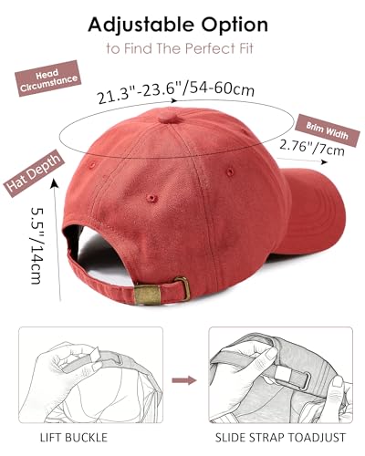 Image of Womens Satin Lined Unstructured Baseball Cap Unisex Silk Lining Washed Cotton Adjustable Vintage Dad Hat