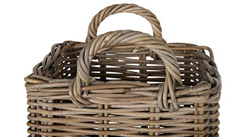 KOUBOO Kobo Square Umbrella Stand with Metal Water Catch, Gray Storage Basket Grey by Kouboo - Used condition - US$79.43