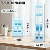 Tape Dispenser for Gift Wrapping, 18 Strip Cellotape Dispenser, Portable Foldable Double Roll Tape Cutter, Blade-Free Design for Standard, Washi & Double-Sided Tapes - Image 2