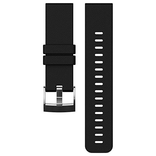 SUUNTO Unisex Traverse silikonrem tillbehör, svart, en storlek