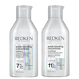 REDKEN Acidic Bonding Concentrate Shampoo and conditioner set, Sulphate Free for a Gentle Cleanse, Strengthens Bonds, Repairs Damage, intensely conditions and protects colour, 300ml