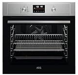 AEG 3000 Series Integrated Oven with AirFry BEX535A61M, 72L, Fast Heat Up, Multilevel Cooking, Grill, Defrosting, Aqua Clean, Built-In 590x560x550mm, Class A+, Stainless Steel/Antifingerprint Coating