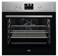 AEG 3000 Series Integrated Oven with AirFry BEX535A61M, 72L, Fast Heat Up, Multilevel Cooking, Grill, Defrosting, Aqua Clean, Built-In 590x560x550mm, Class A+, Stainless Steel/Antifingerprint Coating
