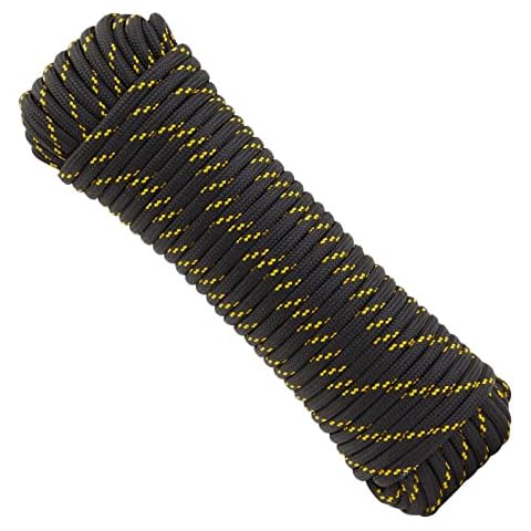 Built Industrial 3/8 Inch x 100 Ft Diamond Braided Rope for Knot Tying Practice, Camping, Boats, Trailer Tie Down (Polyester) Cover