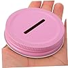 TOYANDONA 12pcs Leakproof Mason Jar Lid Replacement for Coin Saving Jars Tinplate Sealing Covers with Coin to Install and Clean for Long-term Use #5