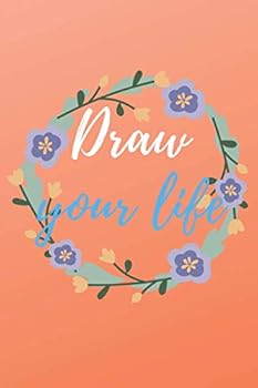 Unicorn Notebook ~ Draw Your Life Orange Color : Lined Notebook / Journal Gift, 100 Pages, 6x9, Soft Cover, Matte Finish