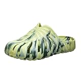 Piranha Plant Slippers Monstera Slippers for Women Men Summer Cute Monstera Leaf Pillow Slides Comfortable Soft Eva Sole Plant Shoes Non Slip Lightweight Breathable Concha Slipper A-Yellow
