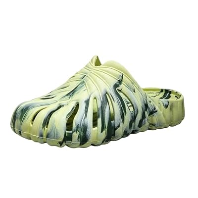 Piranha Plant Slippers Monstera Slippers for Women Men Summer Cute Monstera Leaf Pillow Slides Comfortable Soft Eva Sole Plant Shoes Non Slip Lightweight Breathable Concha Slipper A-Yellow