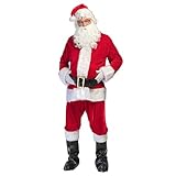 Boland 13328   Costume Père Noël pour adultes, set complet, costume de carnaval pour Noël ou le carnaval
