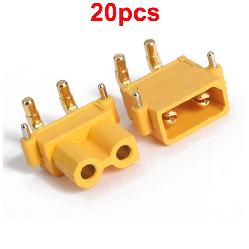 【Partes de juguete de control remoto】 2 0pcs xt30pw Mejorado Xt30 pcb Conector horizontal dedicado 2 enchufes de núcleo adaptador for FPV RC Batería / cargador / controlador - Materiales ambientalment