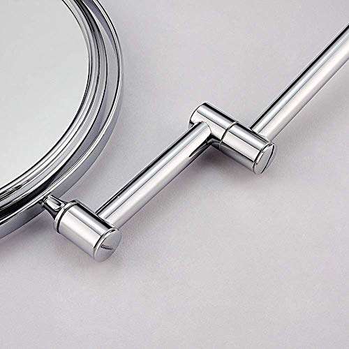 ROWITA Espelho de banheiro espelho cosmético de 15 cm espelho dobrável montado na parede espelho de