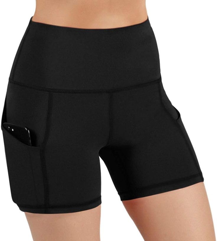 tranding-outfit Women's Tummy Control Yoga Shorts with Pockets High Waist Athletic Workout Short Free Size (26 Till 32) Pack of 1-picture-12