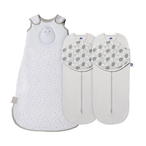 Nested Bean Zen Neo Swaddle & Zen Sack Classic Bundle | Gently Weighted Swaddles & Sleep Sack | Arms Free/In/Out Swaddle | Sleep Sack Helps Newborns/Infants Transition From Swaddle #TOP23