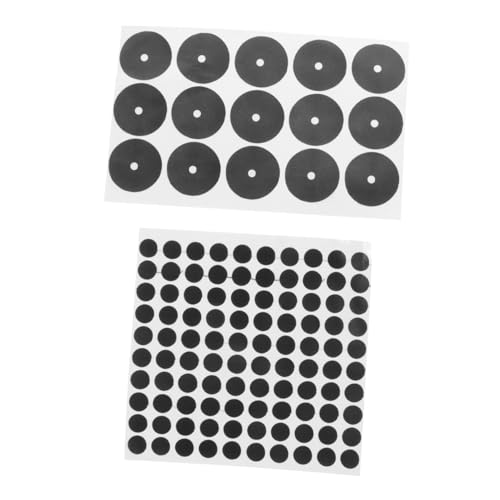 ibasenice 2sets Snooker Billiard Table Stickers Table Tennis Balls Marker Dots Woven Material No Transfer Coating 2sheets*2