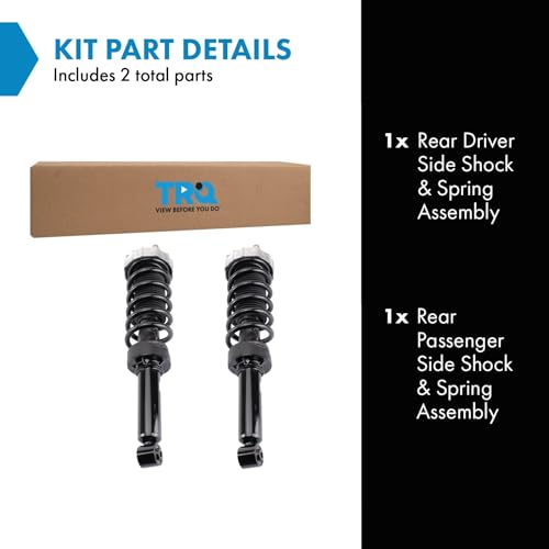 TRQ Rear Shock & Spring Assembly Set Compatible with 2007-2015 Audi 03-18 Porsche 04-17 VW by TRQ - Image 2