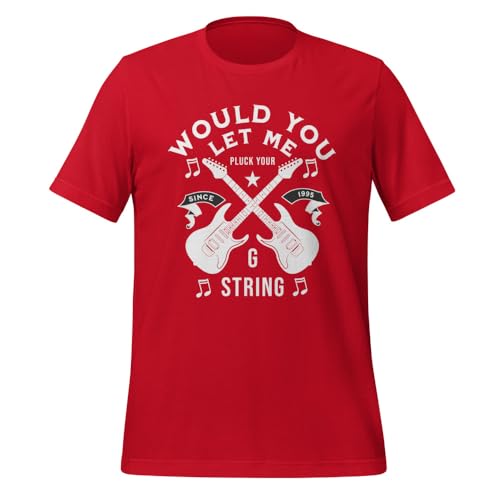 T-shirt guitare drôle, une idée cadeau originale pour un anniversaire de guitariste rock