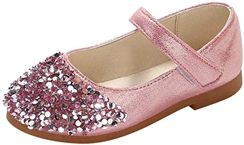 Zapatos De Princesa De Moda Zapatos Bebe,ZARLLE 2018 Zapatos De NiñA Verano Lentejuelas De Diamantes De ImitacióN Dance Nubuck PU Zapatos De Cuero Individuales